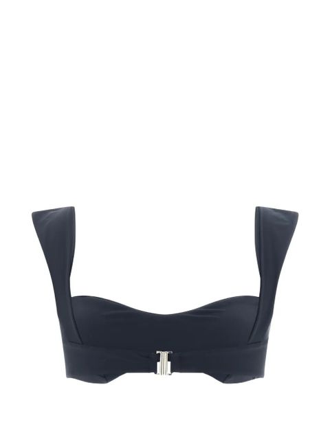 Magda Butrym retro-style wide-strap bikini top - Blue - zdjęcie produktu nr 2