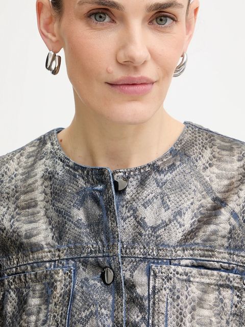 Guess kurtka TERSA kolor szary przejściowa W5BN97 D5QK2