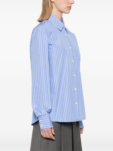 Prada striped poplin shirt - F0013 LIGHT BLUE