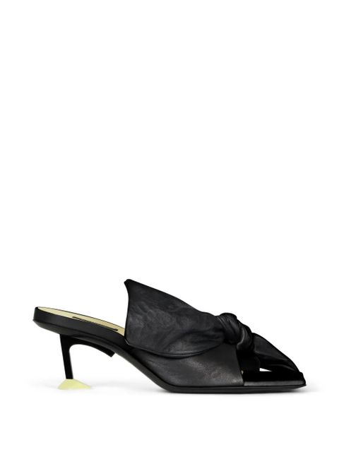 Givenchy Boudoir knot-detail square-toe sandals - Black - zdjęcie produktu nr 1