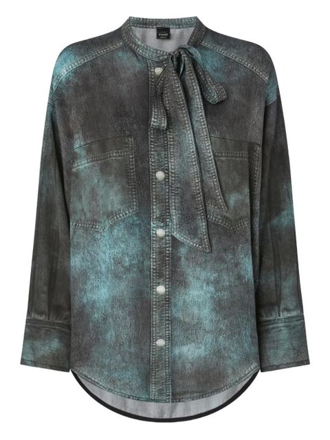 PINKO tie-neck shirt - Grey - zdjęcie produktu nr 1