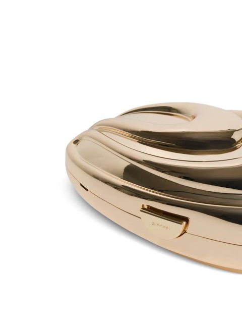 Simkhai Inez sculpted clutch - Gold