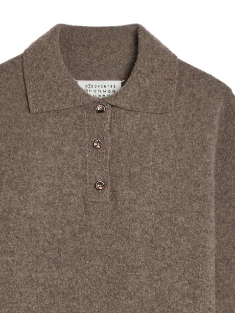 Maison Margiela button polo top - Brown - zdjęcie produktu nr 2