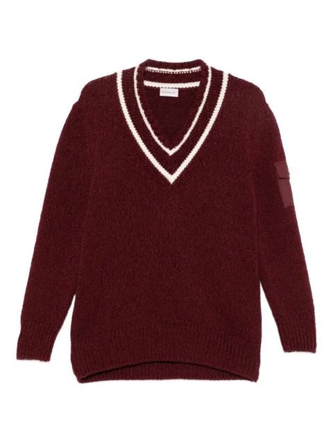 Moncler V-neck sweater - Red - zdjęcie produktu nr 1