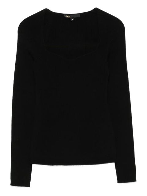 Maje wool sweater - Black - zdjęcie produktu nr 1