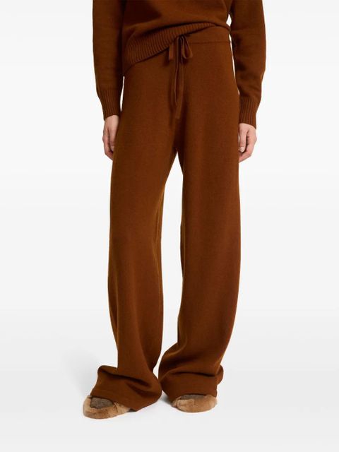 Yves Salomon knitted wide-leg trousers - Brown - zdjęcie produktu nr 2