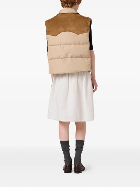 Miu Miu logo-detail vest - Neutrals - zdjęcie produktu nr 2