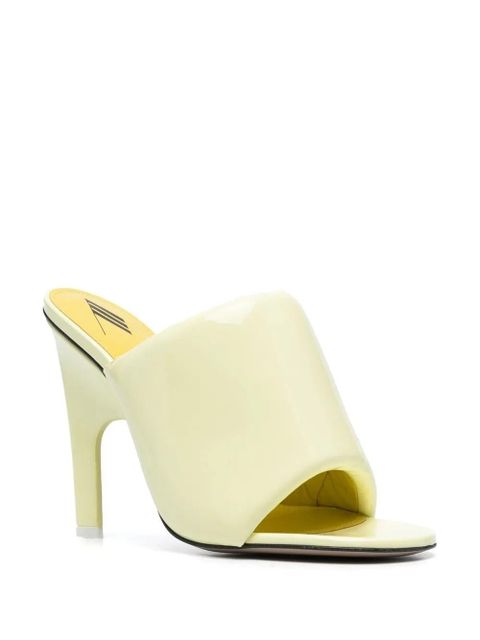The Attico Rem 120mm open toe mules - Yellow