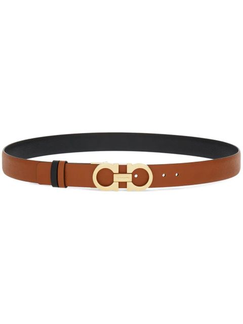 Ferragamo reversible Gancini leather belt - Brown - zdjęcie produktu nr 1