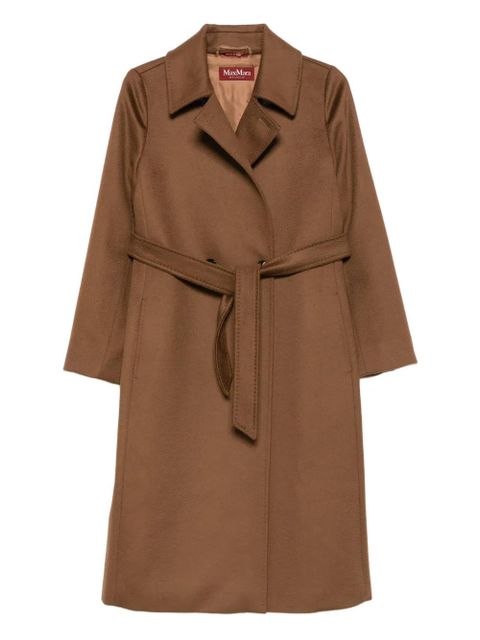 Max Mara belted notched-collar coat - Brown - zdjęcie produktu nr 1