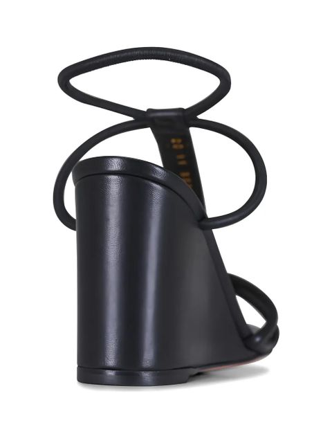 Gianvito Rossi strappy wedges sandals - Black