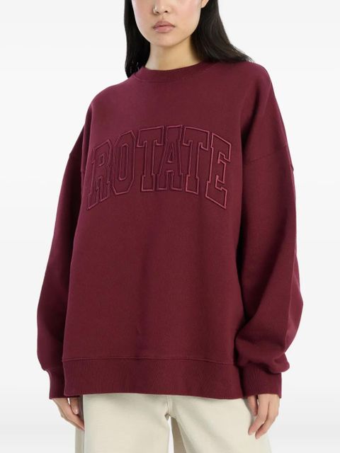 ROTATE BIRGER CHRISTENSEN embroidered crew-neck sweatshirt