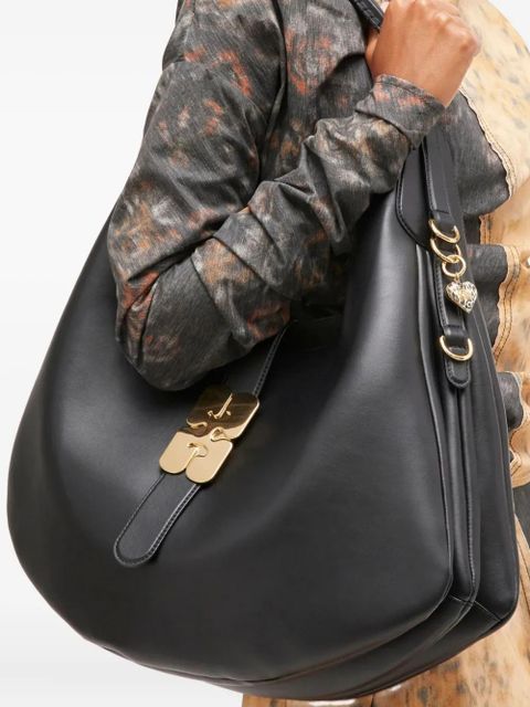 GANNI heart leopard-print keyring - Gold - zdjęcie produktu nr 2