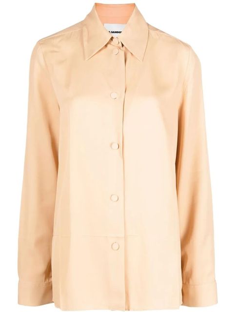 Jil Sander classic collar buttoned blouse - Neutrals - zdjęcie produktu nr 1