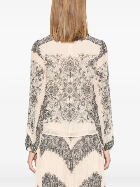 ZIMMERMANN Sunray pleated blouse - Neutrals