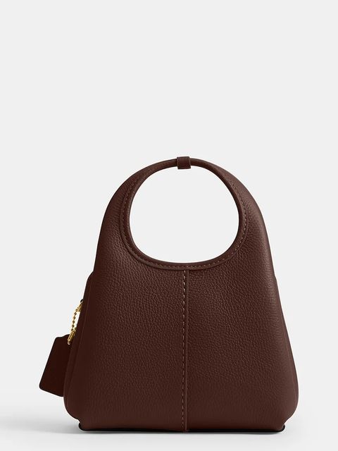 Coach torebka skórzana Lana 19 kolor brązowy CCY32