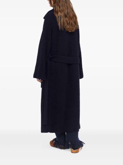 Alanui Finest ribbed coat - Blue