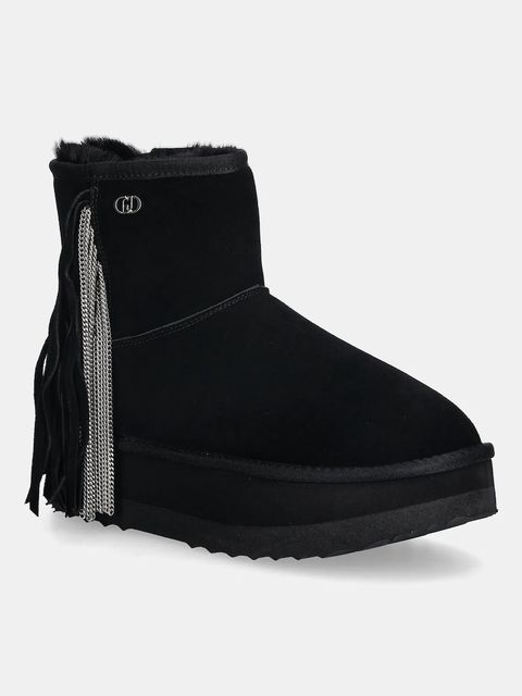 Liu Jo śniegowce zamszowe JANE 09 kolor czarny SF5109PX00222222