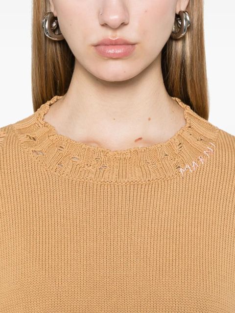Marni cropped sweater - Brown
