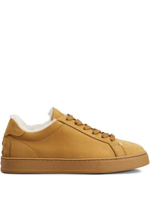Tod's lace-up shearling sneakers - Brown - zdjęcie produktu nr 1