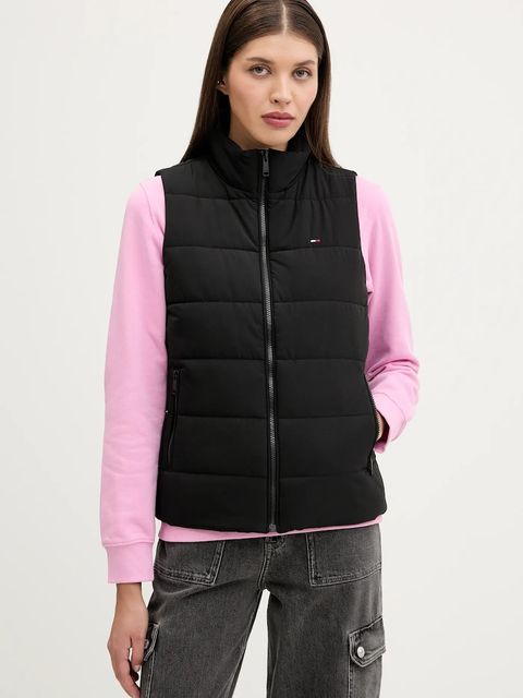 Tommy Jeans bezrękawnik damski kolor czarny przejściowy DW0DW21409 - zdjęcie produktu nr 1