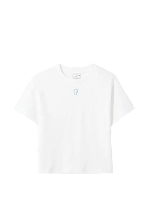 Claudie Pierlot round-neck embroidered T-shirt - White - zdjęcie produktu nr 1