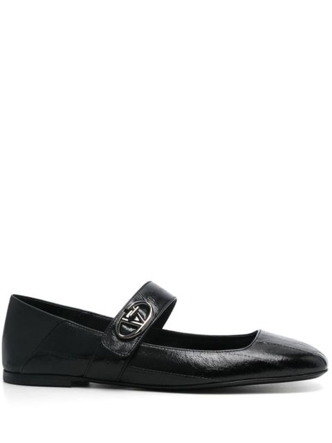 Valentino Garavani VLogo Locker ballet flats - Black - zdjęcie produktu nr 1