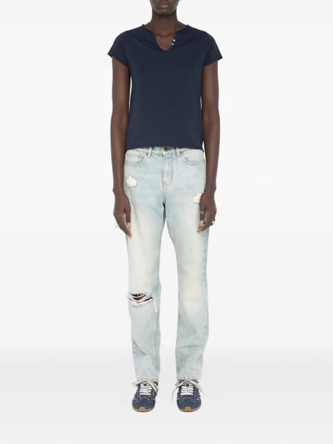 Zadig&Voltaire button graphic T-shirt - Blue - zdjęcie produktu nr 2