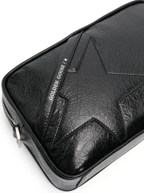 Golden Goose Star leather shoulder bag - Black