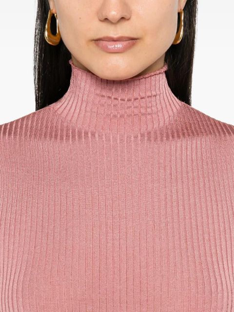 FENDI fine-ribbed bodysuit - Pink