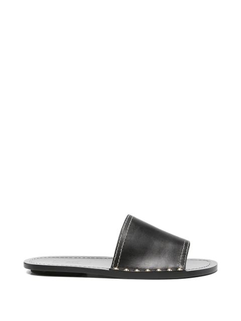 TOTEME studded contrast-stitch sandals - Black - zdjęcie produktu nr 1