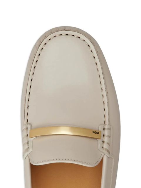 Tod's leather loafers - White