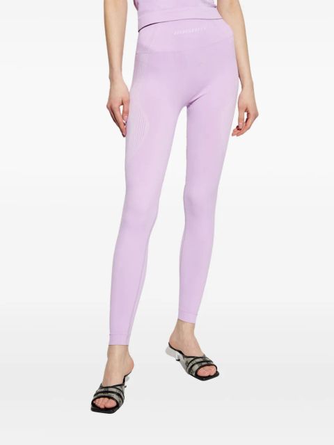 MISBHV logo-print leggings - Purple