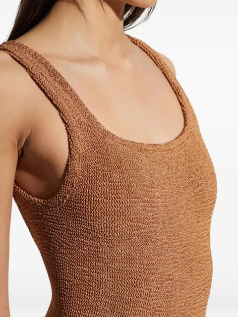 Hunza G square neck crinkle swimsuit - Neutrals - zdjęcie produktu nr 2
