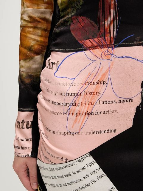 Desigual sukienka PATCH FIONA kolor czarny maxi rozkloszowana 25WWVW08