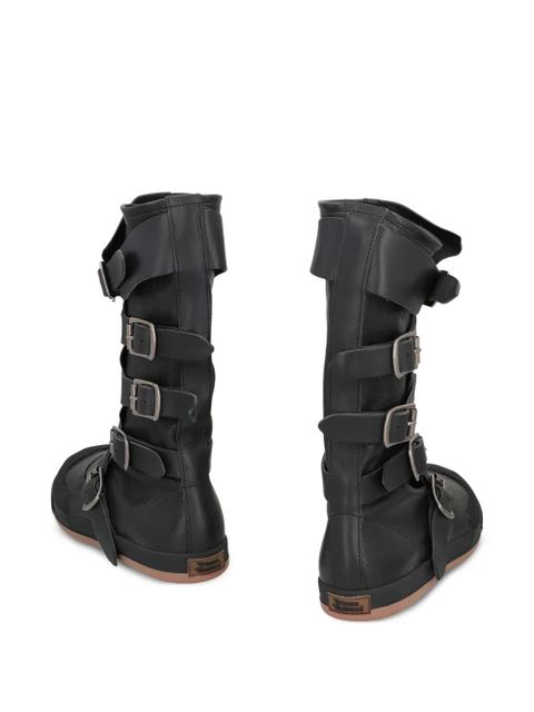 Vivienne Westwood buckle-strap boots - Black