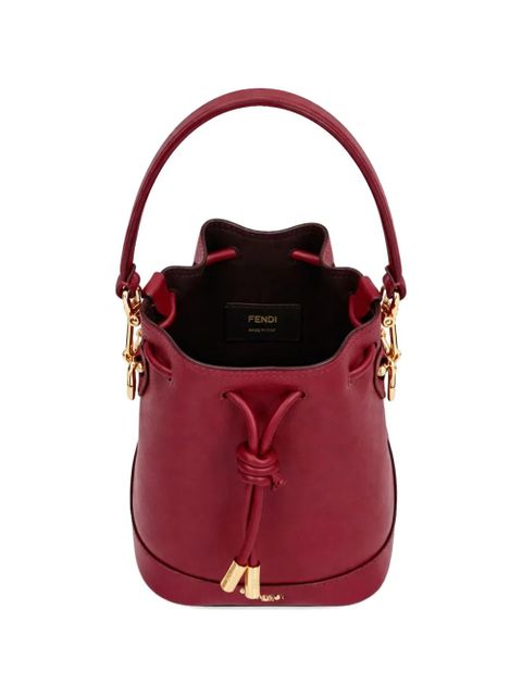 FENDI Mon Tresor leather bucket bag - Red