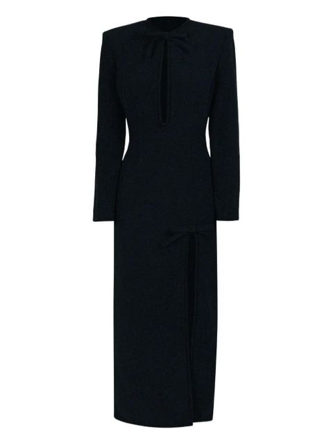 Rowen Rose bow-detail long dress - Black - zdjęcie produktu nr 1