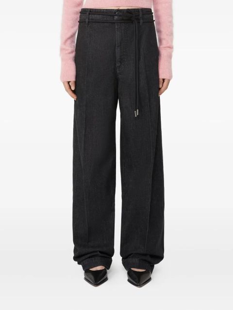 Sportmax Capsule drawstring jeans - Black