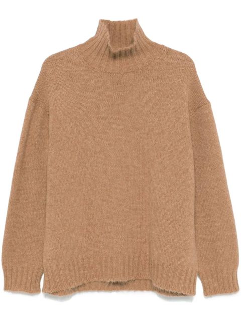 Jil Sander high-neck sweater - Brown - zdjęcie produktu nr 1