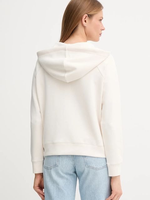 Joop! bluza damska kolor beżowy z kapturem gładka 30048712