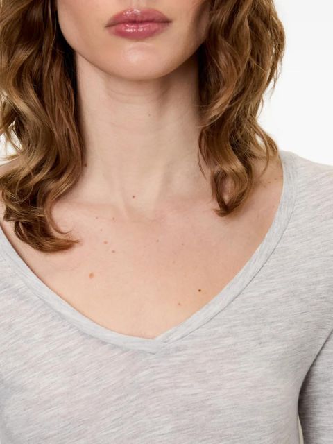 American Vintage Jacksonville V-neck T-shirt - Grey