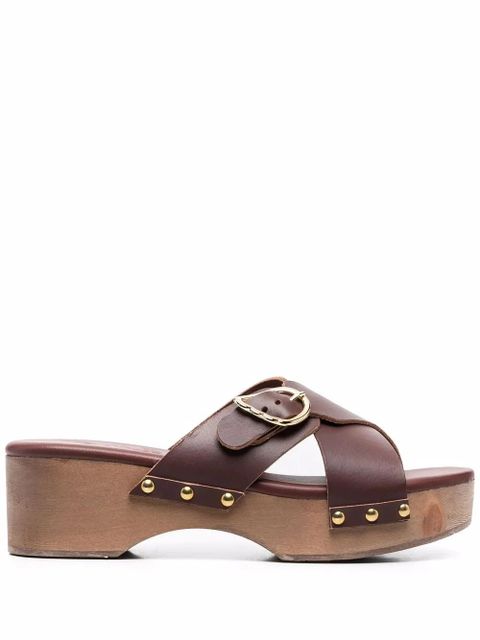 Ancient Greek Sandals Marilisa clog sandals - Brown - zdjęcie produktu nr 1