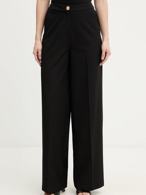 Morgan spodnie damskie kolor czarny proste high waist PIE.F - zdjęcie produktu nr 1