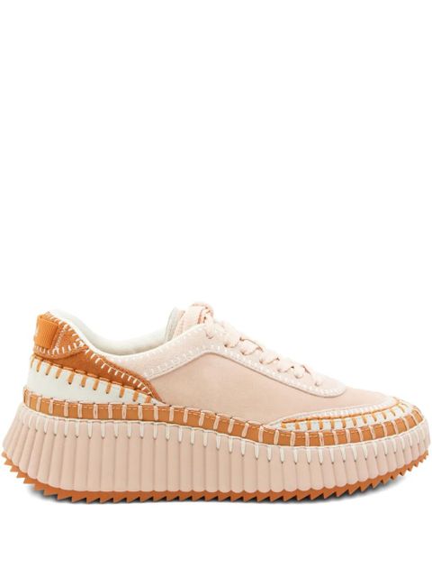 Chloé lace-up platform trainers - Pink - zdjęcie produktu nr 1