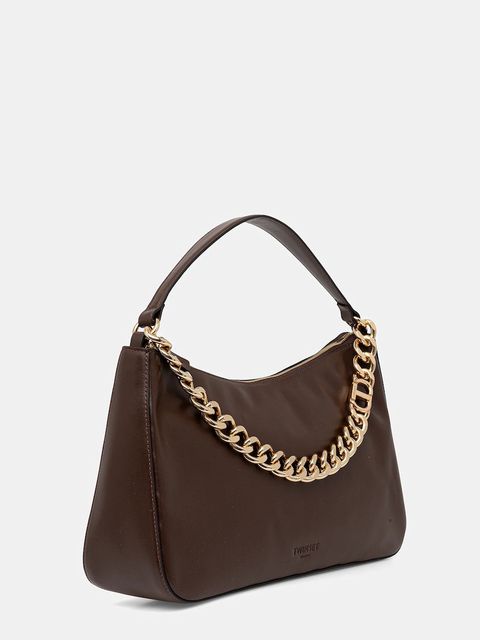 Twinset torebka skórzana kolor brązowy 252TB7161 - zdjęcie produktu nr 2