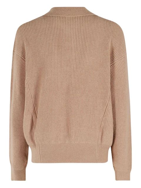 Essentiel Antwerp button-fastening collared polo sweater - Neutrals - zdjęcie produktu nr 2