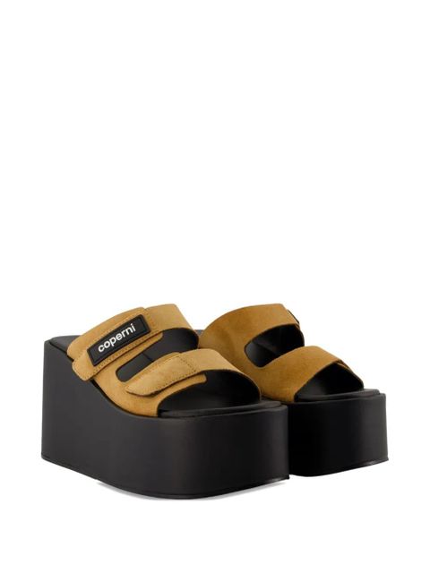 Coperni 100mm platform suede sandals - Brown - zdjęcie produktu nr 2