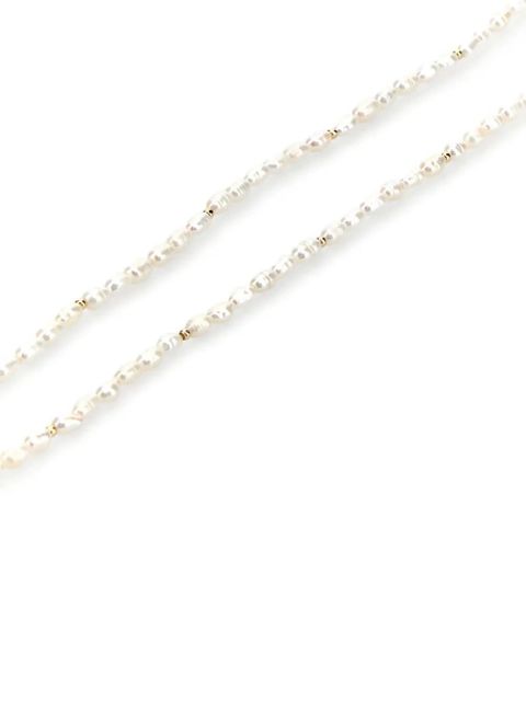 Valentino Garavani Ovalette Pearls necklace - White