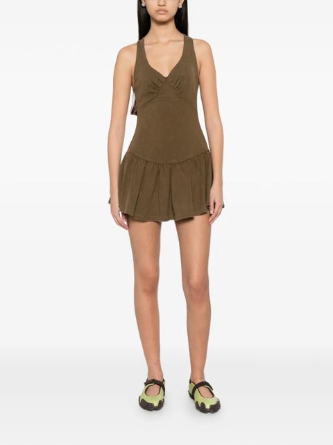 SHUSHU/TONG V-neck mini dress - Green - zdjęcie produktu nr 2